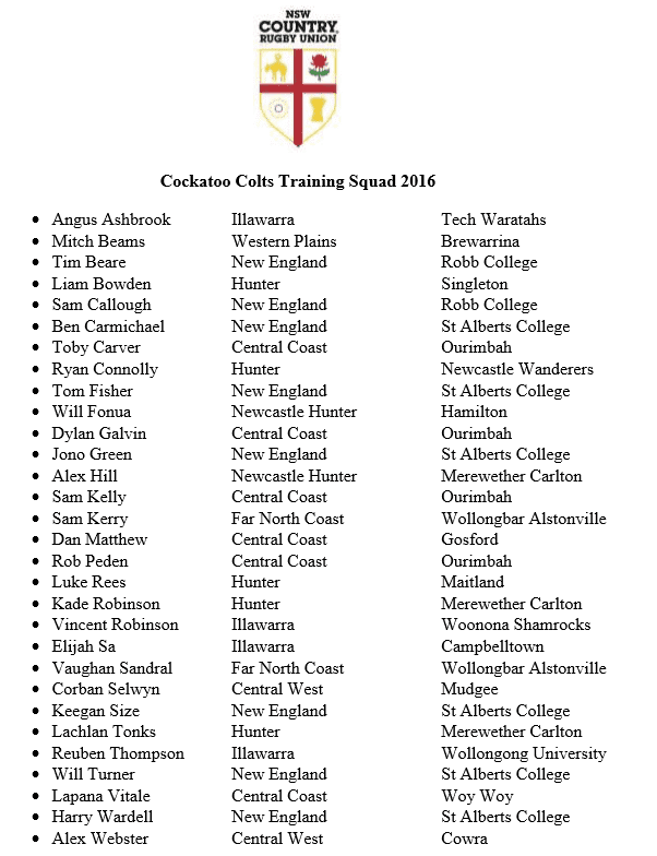 Colts Country Squad